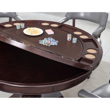 Poker Dining Table Mirage, Round, 52'', 6-person